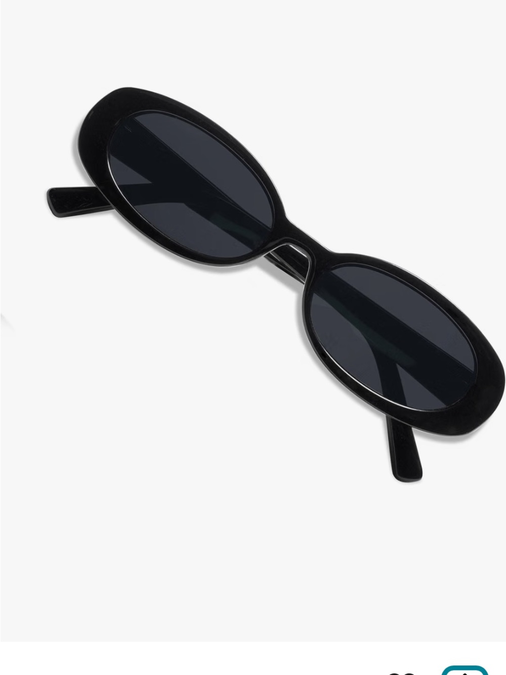 Black Oval Sunglasses for Women - Sleek Fashion Accessory